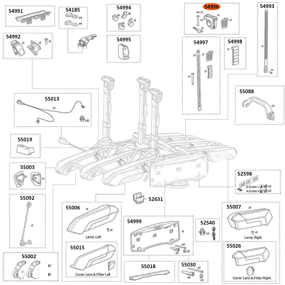 THULE Epos 979 Bike Arm Head (54996)