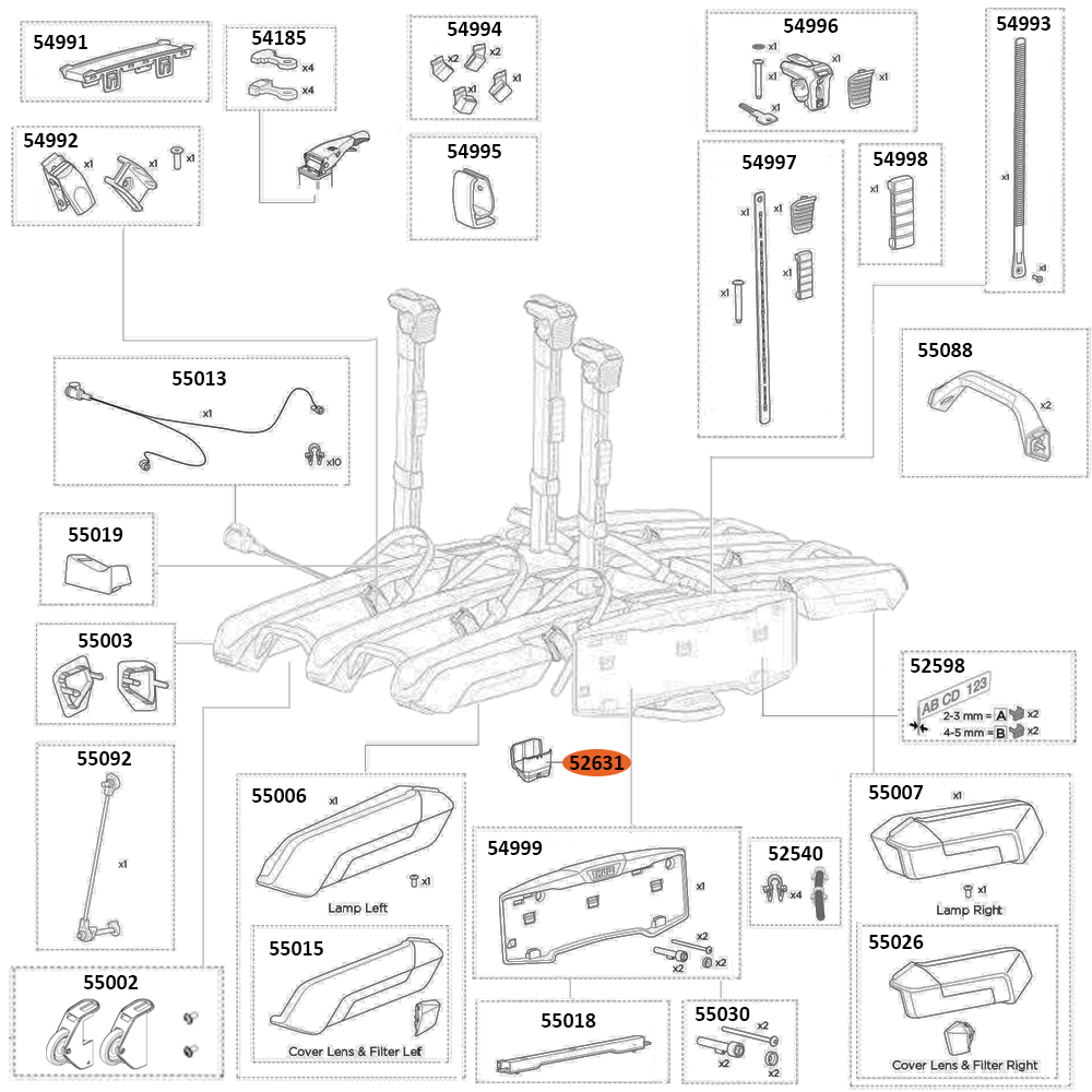 THULE Epos 979 Housing Foot (52631)