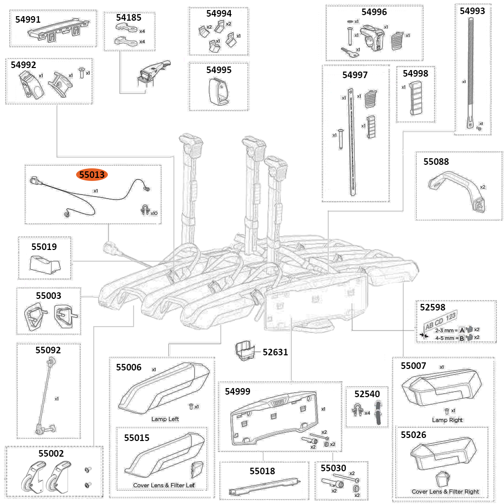 THULE Epos 979 Lamp Cable 3B (55013)
