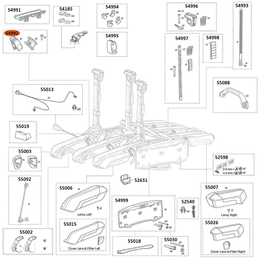 THULE Epos 979 Pump Buckle (54992)