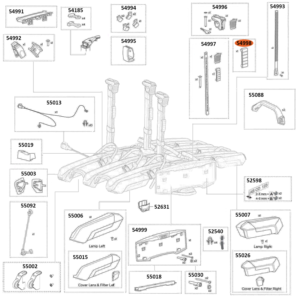 THULE Epos 979 Strap Sleeve (54998)