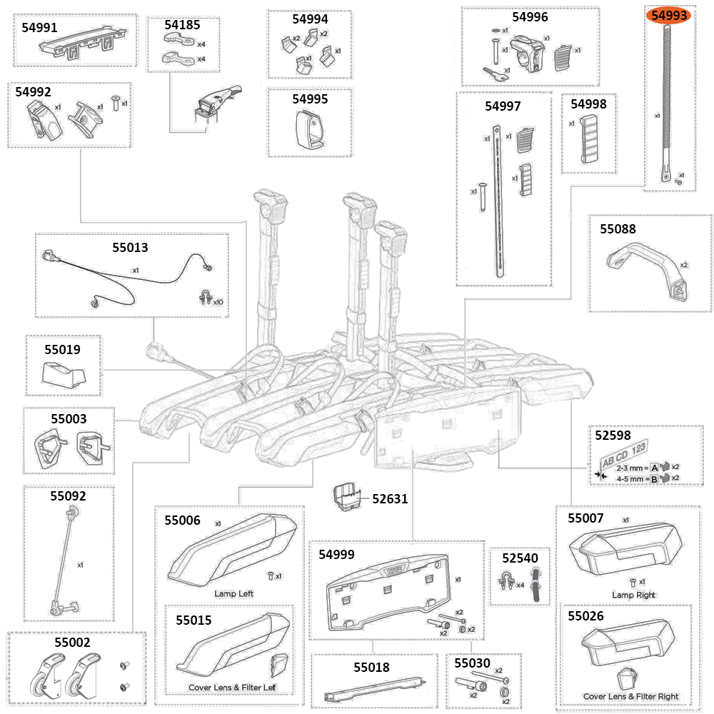 THULE Epos 979 Wheel Strap (54993)