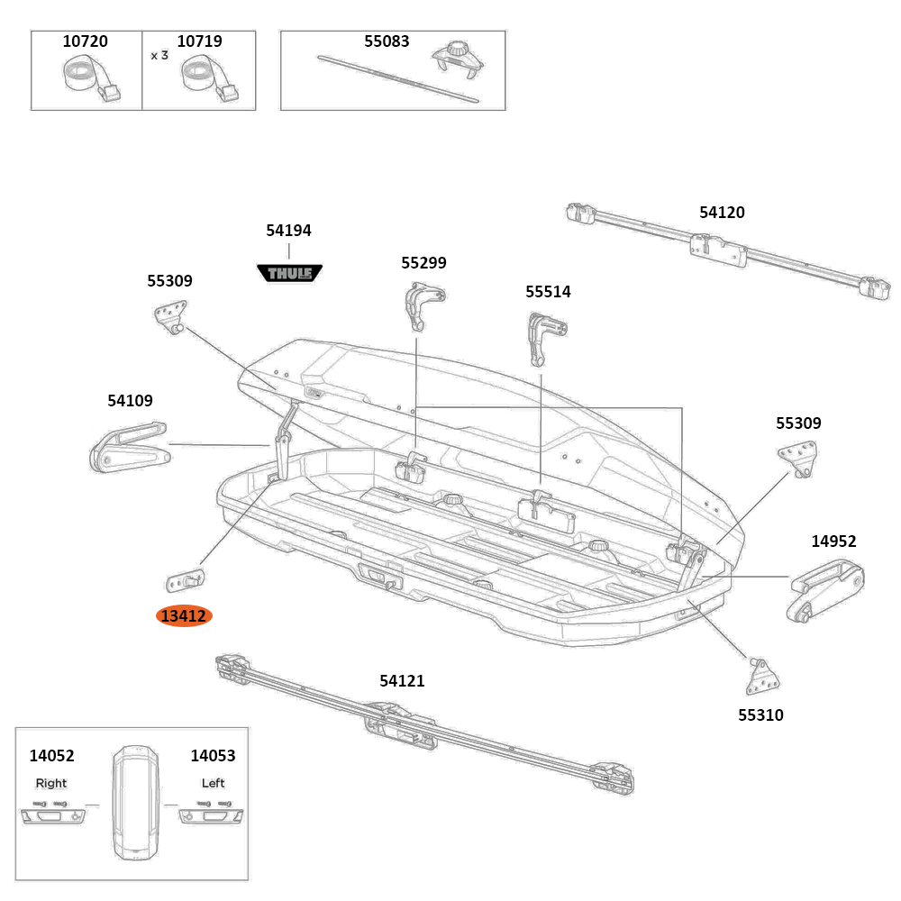 THULE Force 3 L Sport Holder Dual Force (13412)