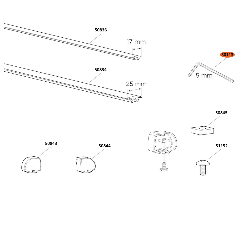 THULE ProBar Hex Key M5 (30113)