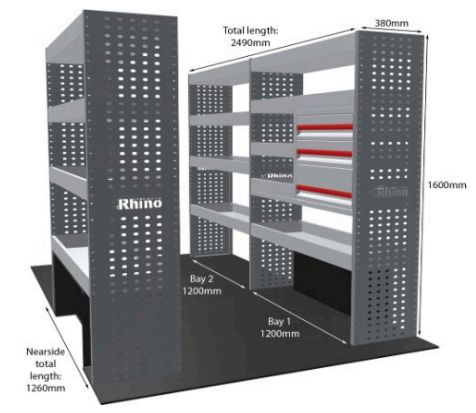 Rhino Van Racking Ford Transit 2014-