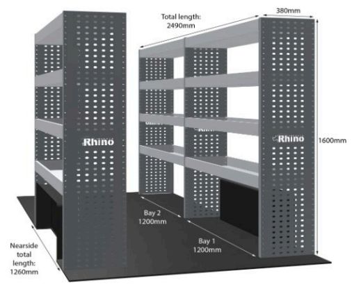 Rhino Van Racking Ford Transit 2014-