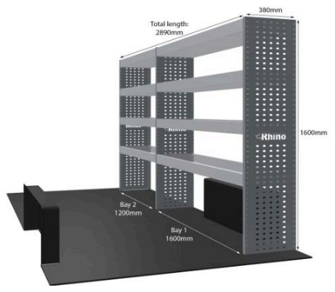 Rhino Van Racking Ford Transit 2014-