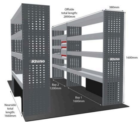 Rhino Van Racking Ford Transit 2014-