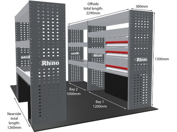 Rhino Van Racking Volkswagen Crafter 2006-2017