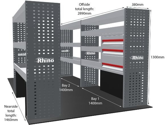 Rhino Van Racking Volkswagen Crafter 2006-2017