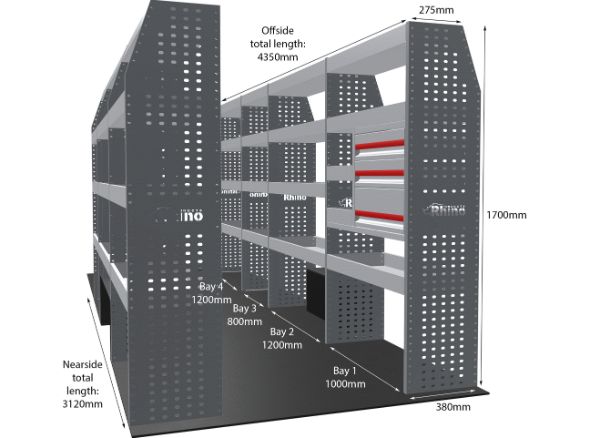 Rhino Van Racking Mercedes Sprinter 2006-2018