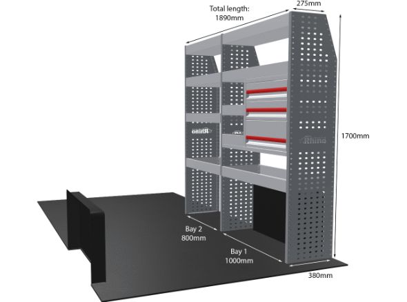 Rhino Van Racking Vauxhall Movano 2021-