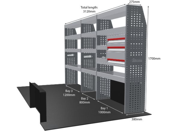 Rhino Van Racking Vauxhall Movano 2021-