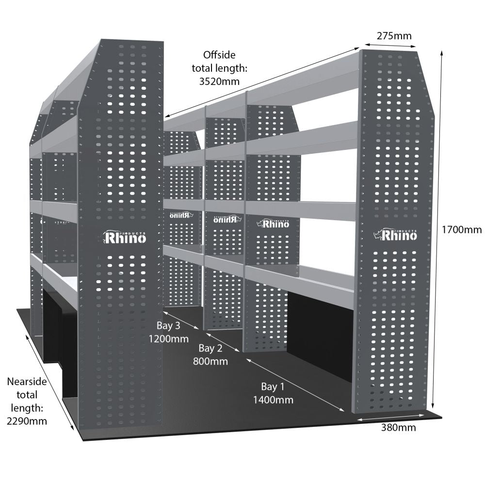 Rhino Van Racking Vauxhall Movano 2021-