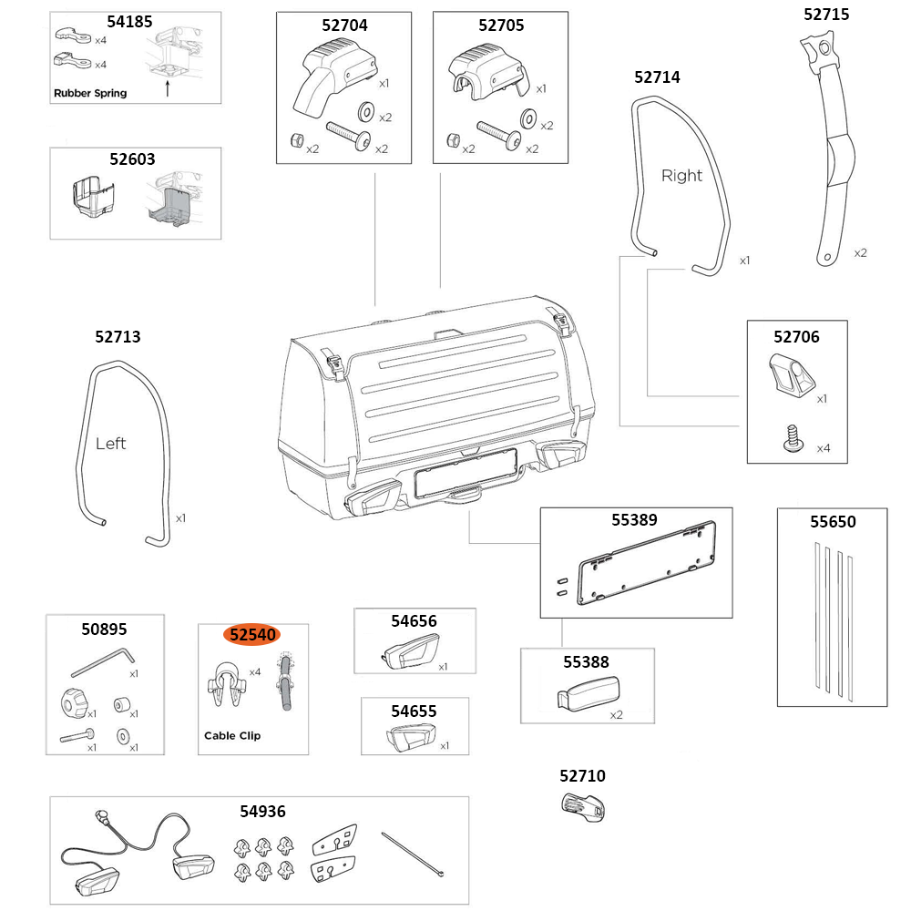 THULE Onto 2 Cable Clip (52540)