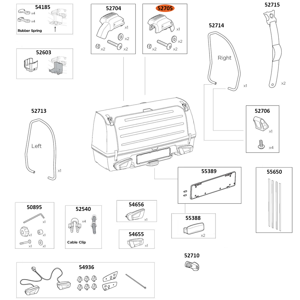 THULE Onto 2 Handle R (52705)
