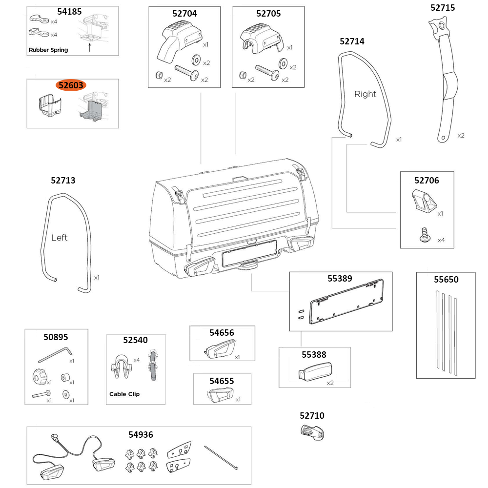 THULE Onto 2 Housing Foot VC 2.0 (52603)