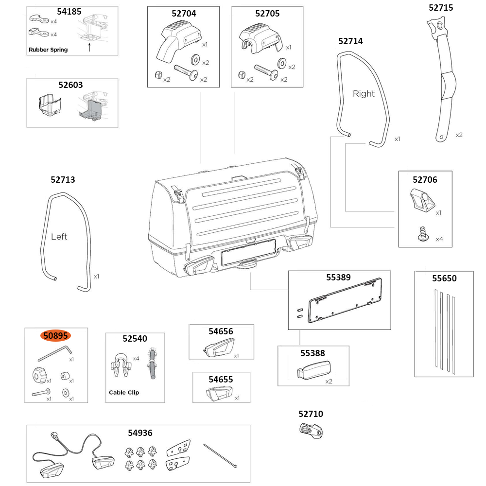THULE Onto 2 Mounting Bag RMS (50895)