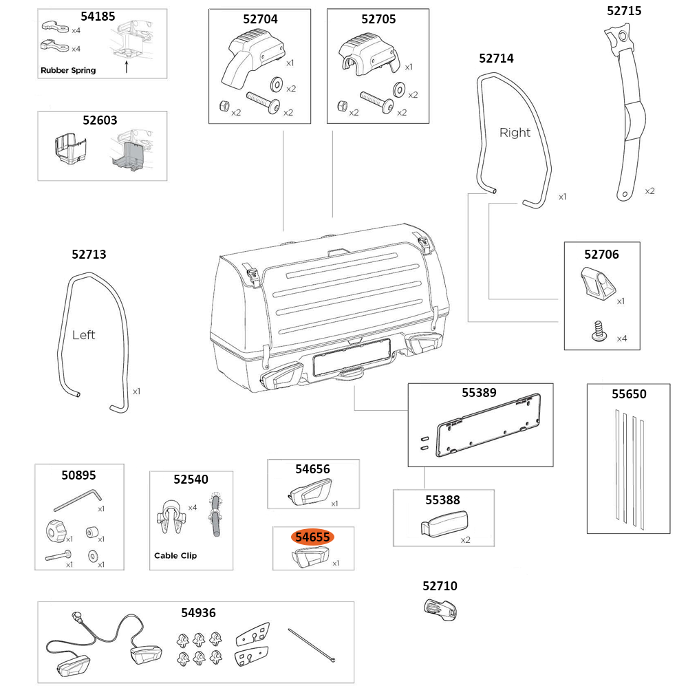 THULE Onto 2 MtgBag Lampcover R (54655)