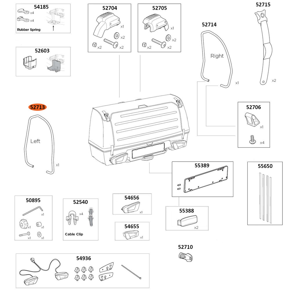 THULE Onto 2 Side Frame Tube L (52713)