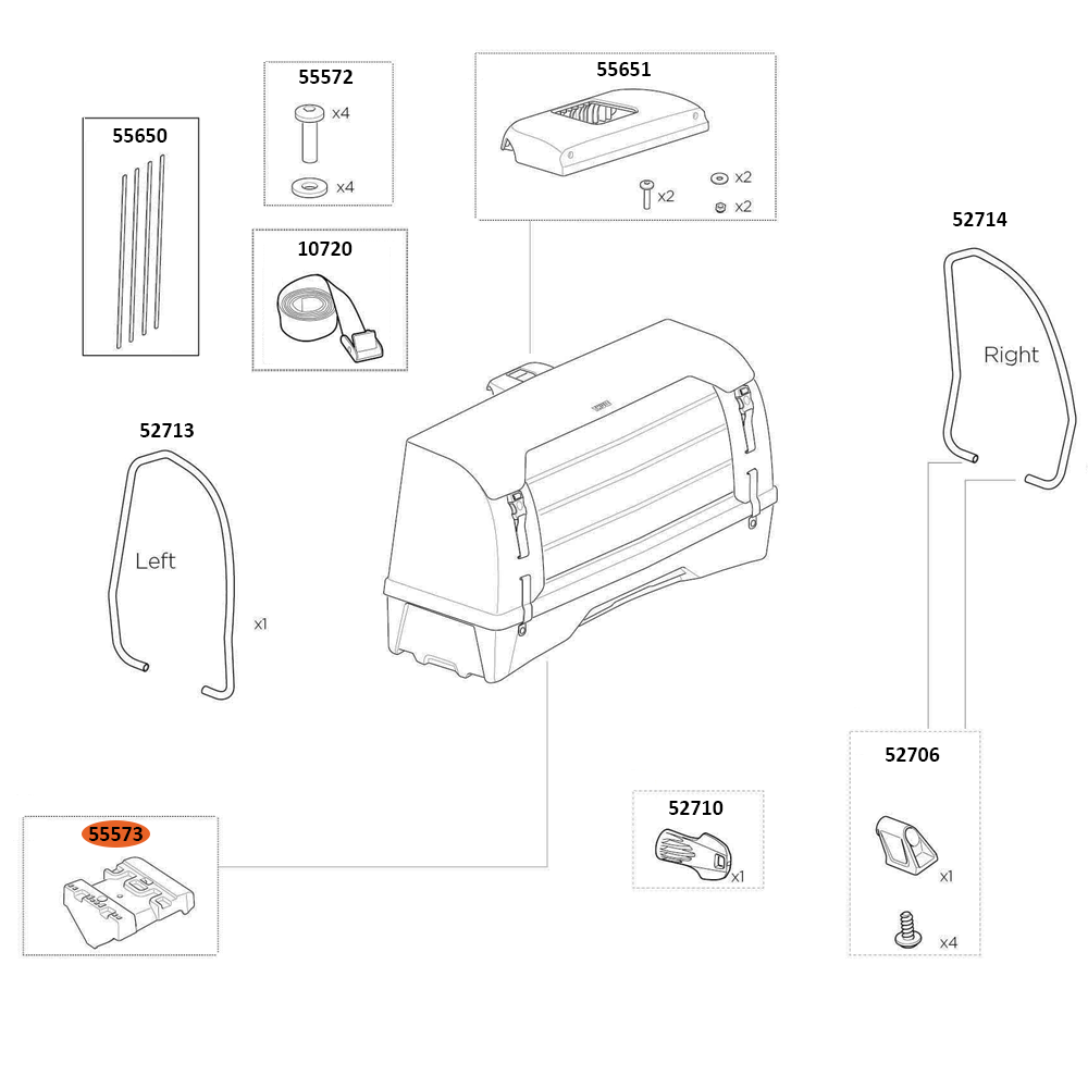 THULE Onto 2 For EasyFold 3 Foot Attachment (55573)