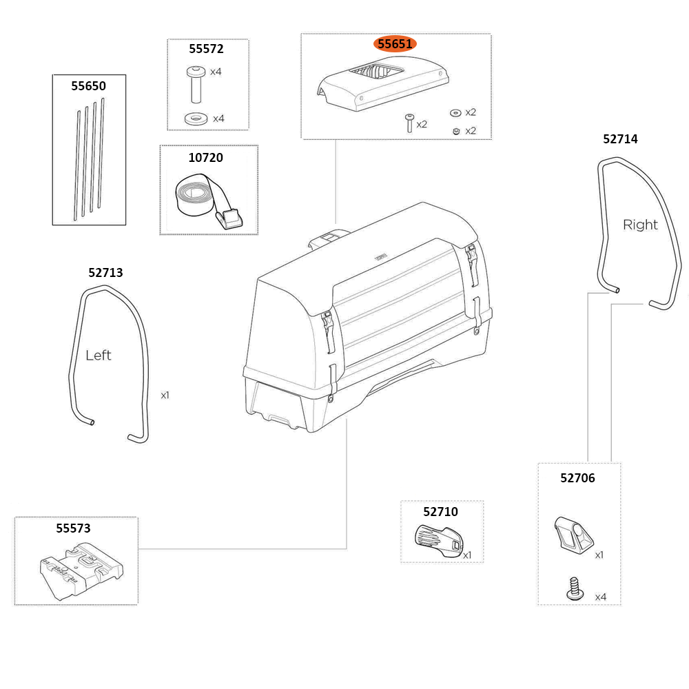 THULE Onto 2 For EasyFold 3 Handle (55651)