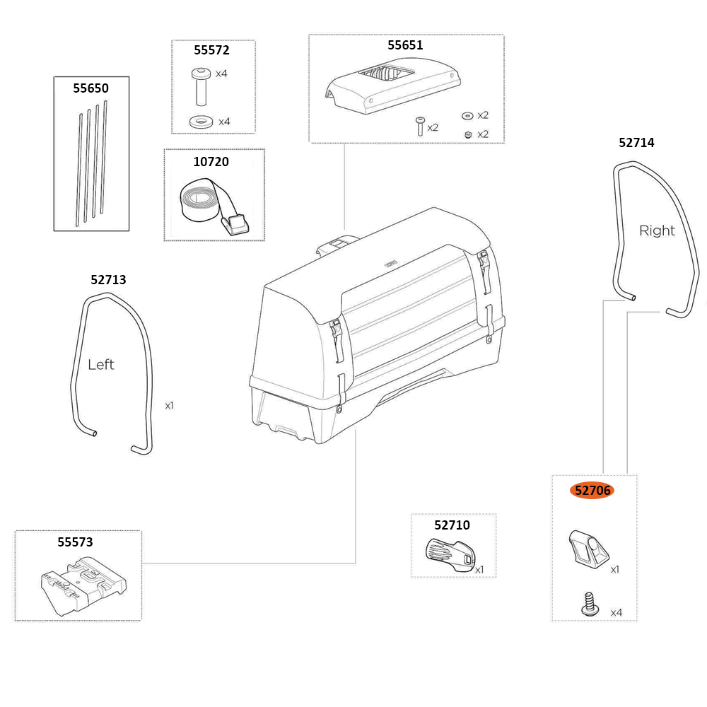 THULE Onto 2 For EasyFold 3 Hinge (52706)