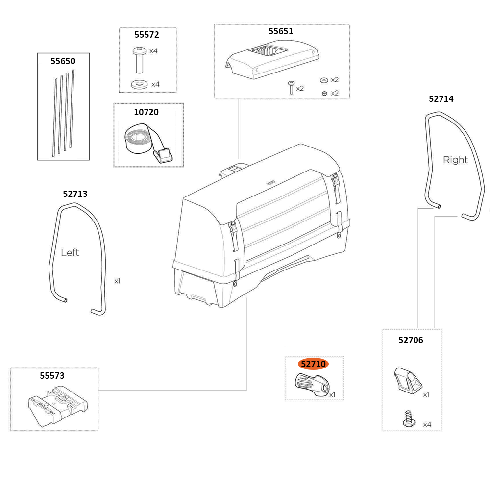 THULE Onto 2 For EasyFold 3 Key (52710)