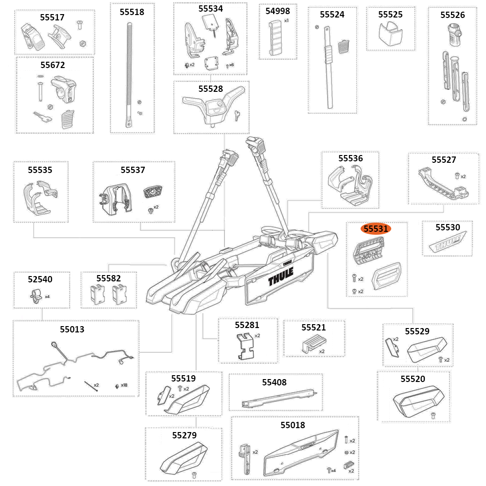 THULE OutPace 90122 Carrying Handle (55531)