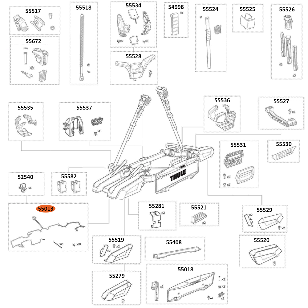 THULE OutPace 90122 Lamp Cable 3B (55013)