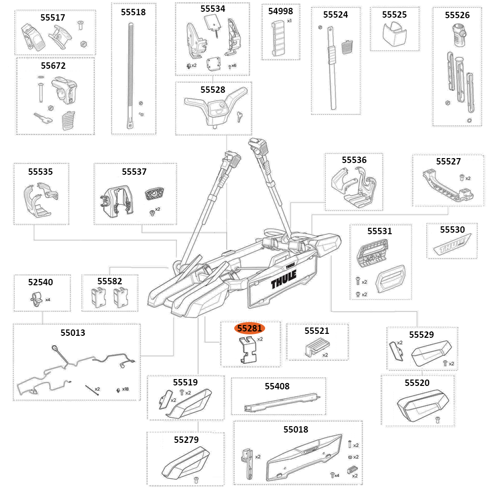THULE OutPace 90122 Lens and filter Left VII (55281)