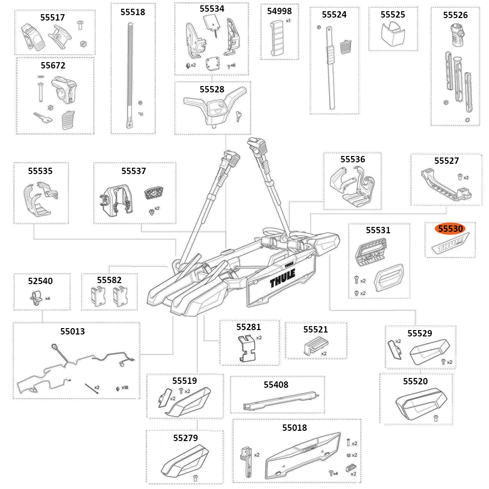 THULE OutPace 90122 Thule Logotype Decal (55530)