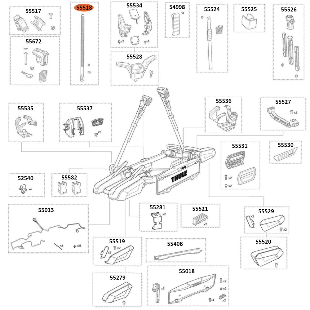 THULE OutPace 90122 Wheel Strap (55518)