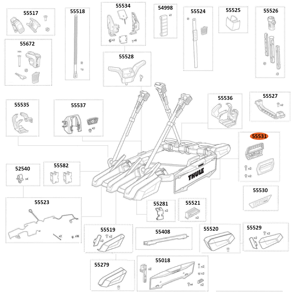 THULE OutPace 90132 Carrying Handle (55531)