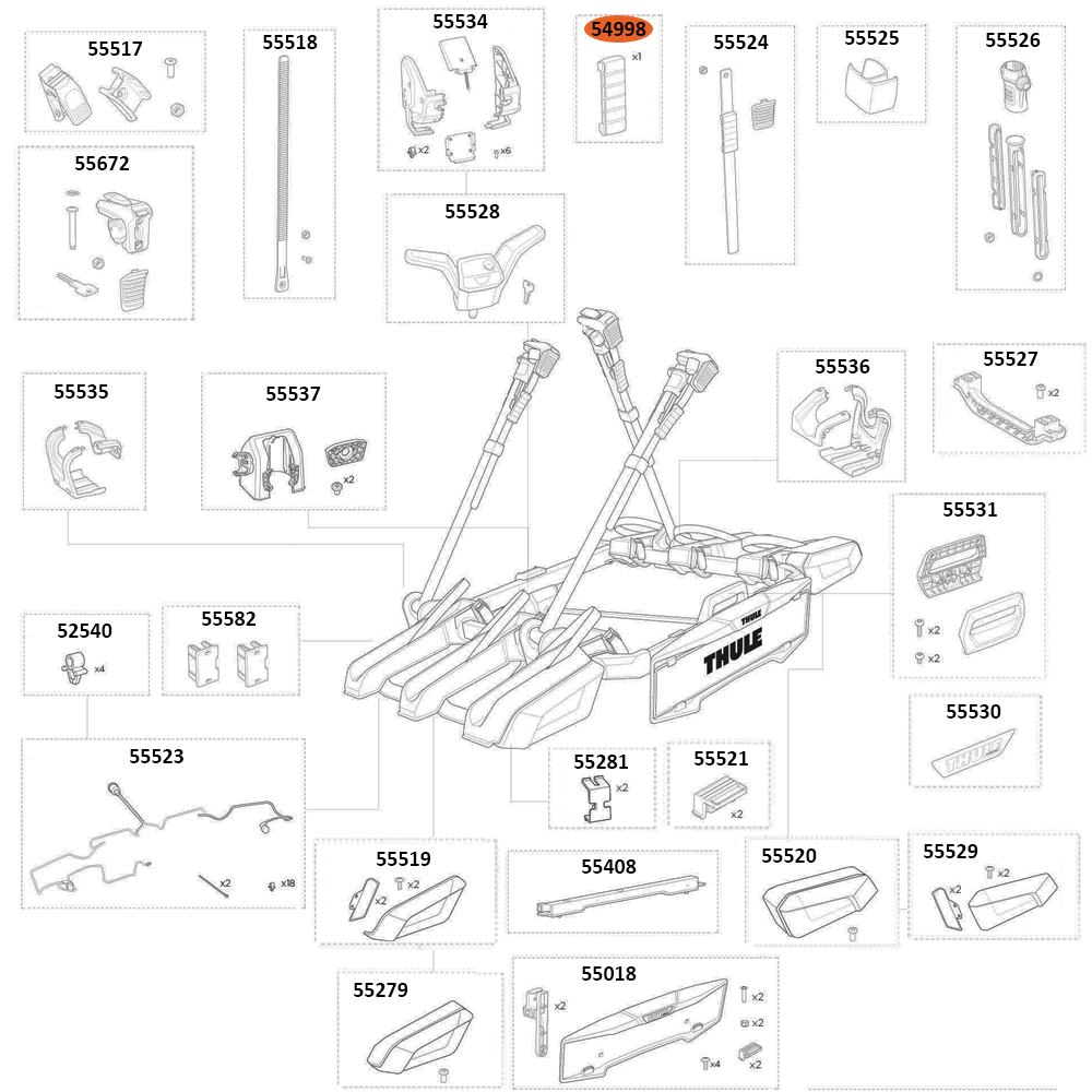 THULE OutPace 90132 Strap Sleeve (54998)