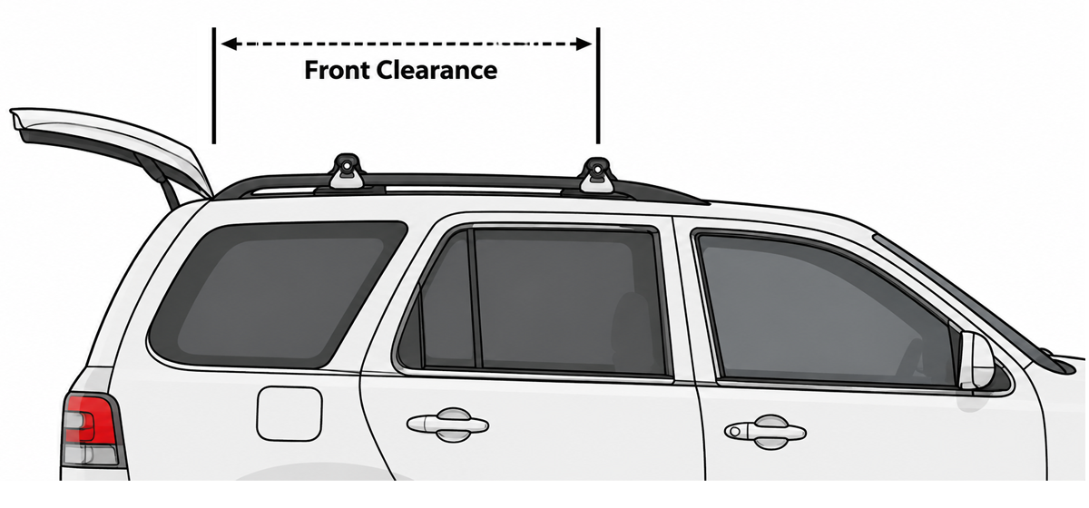 Rear hatch clearance