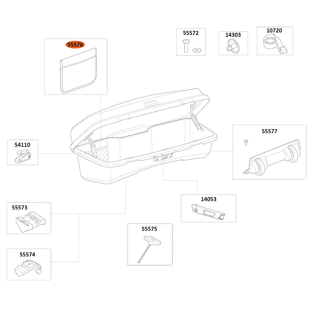 THULE Santu Net Pocket With Tape (55576)