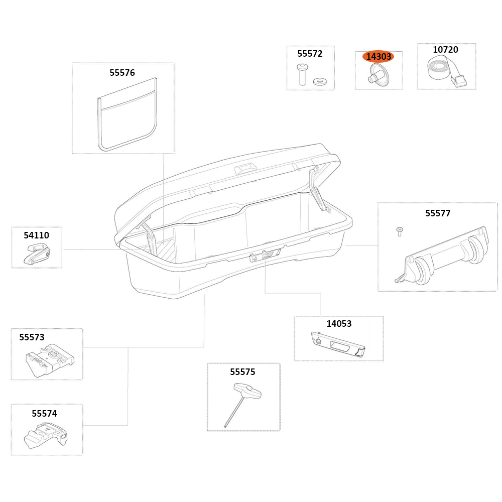 THULE Santu Rivet Plug Black (14303)