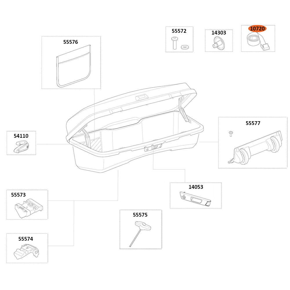 THULE Santu Strap 2.2m Long (10720)