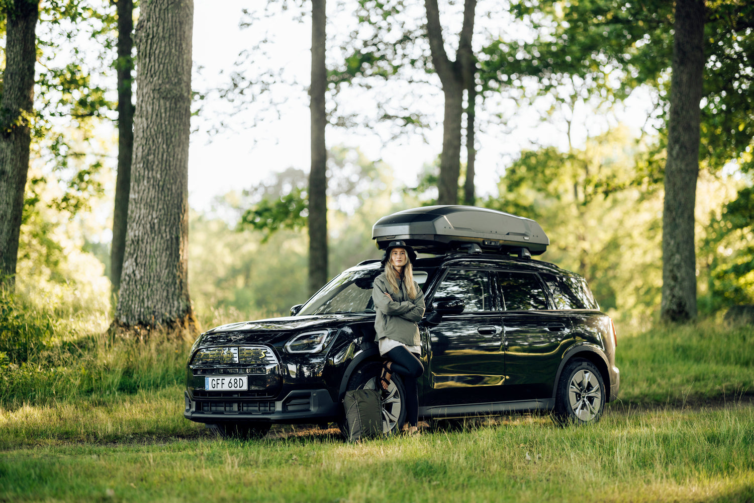 Thule Force 3 Roof Box on Mini