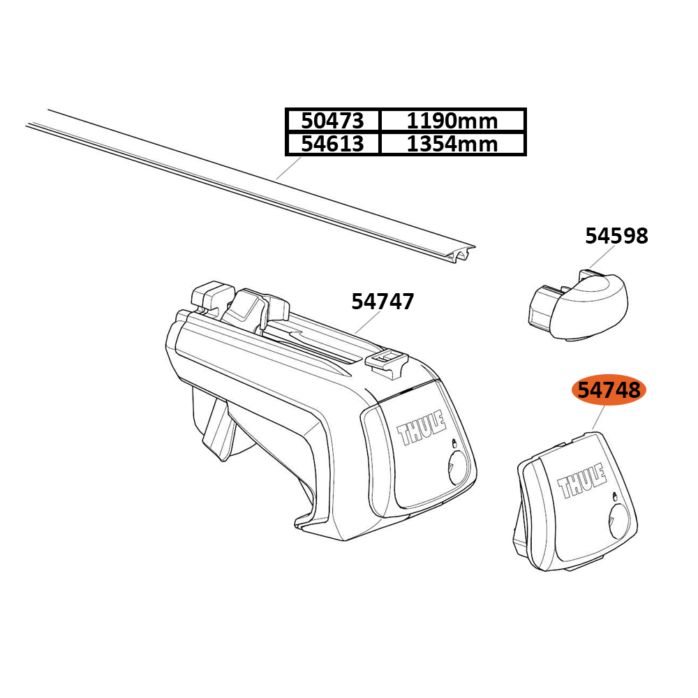 Thule SmartRack Aluminium Cover (54748)