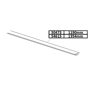 Thule SmartRack Aluminium Cover Strip T-Slot 1354mm (54613)