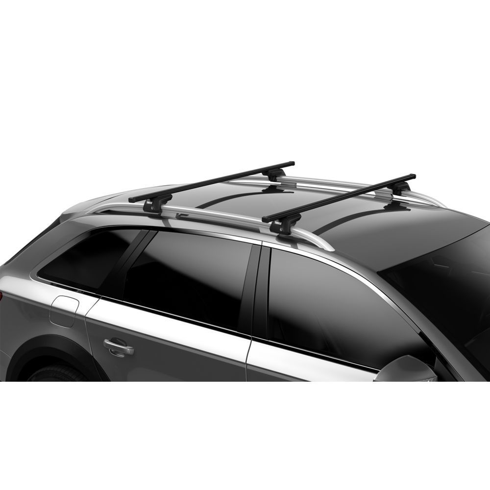 Option H - THULE Roof Rack For SKODA Fabia Scout (Mk II) 5-Door Hatchback 2009-2014 With Roof Railing (SmartRack XT)