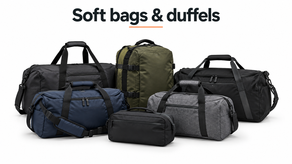 Soft bags and duffels