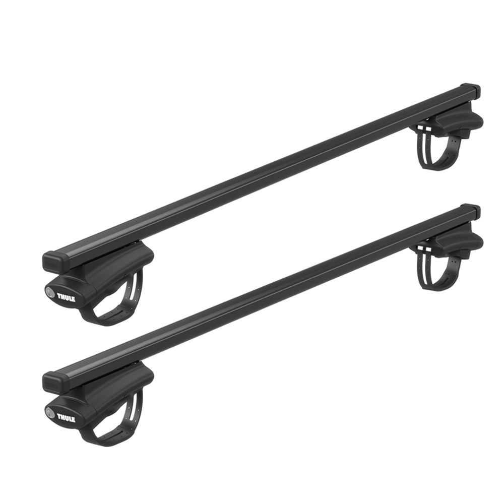 Thule SquareBar Pair on Foot Pack