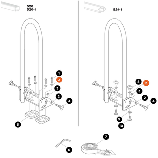 THULE Kayak Support Washers M6 (30148)
