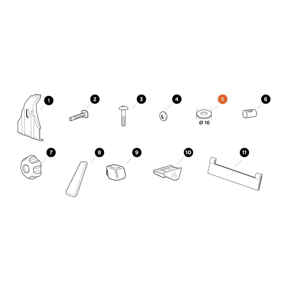 THULE 9531 Washers M6 (30148)
