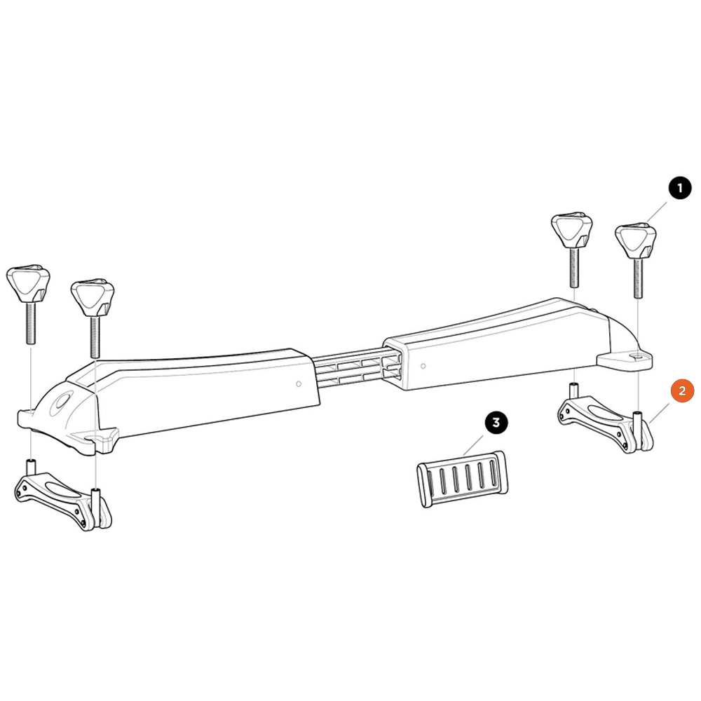 THULE Board Shuttle Flip-fit bracket (52437)