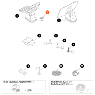 THULE DockGlide Base Knob (52830)