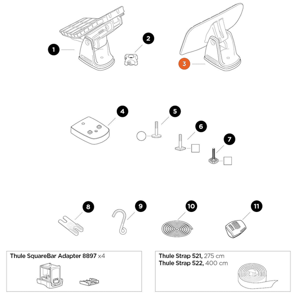 THULE DockGlide DockGlide Assembly (52829)